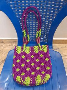 Boho Macrame Tote Bag