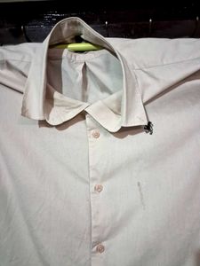 Men's Cream Formal Shirt