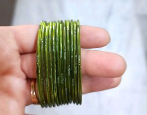 💙 Beautiful Blue &amp; Green Bangles Combo Set 💚