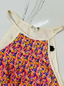 Vibrant Halter Neck Crop Top