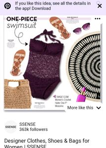 PINTEREST Crochet Halter Bandeau Bodysuit