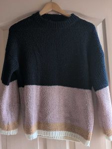 Color Block Knit Sweater