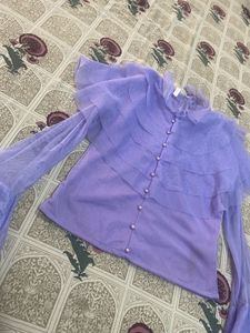Ruffled Tulle top
