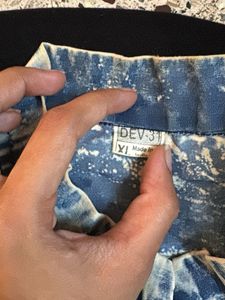 Washed Denim Long Kurta