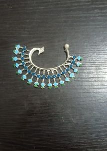 Elegant Peacock Inspired Ear Cuff