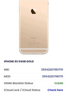 iPhone 6s 64 GB Gold Apple logo Bootloop