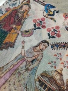 Vibrant Printed Saree