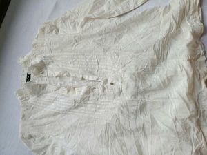 Bohemian Cream Lace Trim Blouse