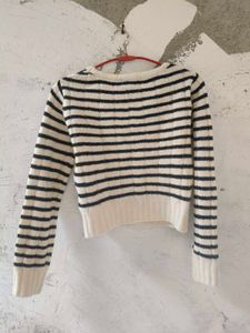 Striped Cropped Sweater