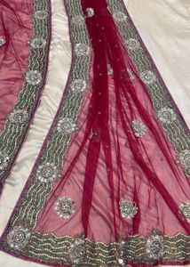 Embellished Net saree