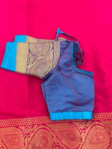 Vibrant Pink Saree with Blouse