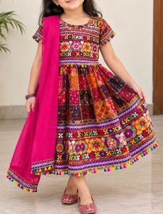 Vibrant Girls Ethnic Wear Set