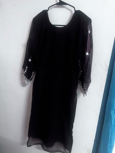 Elegant Black &amp; White Salwar Suit
