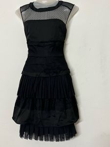 Pintresty Chic Black Ruffled Dress