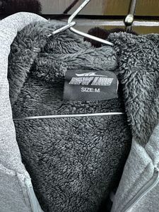 Cozy Grey Fleece Lined Hoodie