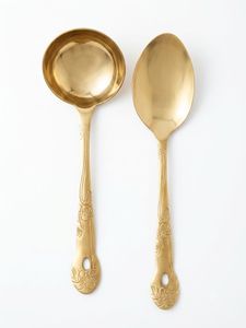 Elegant Gold Serving spoon pack of 2