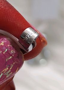 925 Silver Alphabet Pendant Wth Hallmark