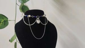 Silver Multi-Chain Choker whimsical
