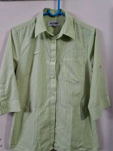 Striped Button-Up Shirt