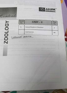 Zoology class 11 ALLEN modules for NEET 📘