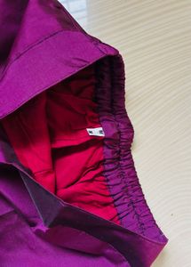 Vibrant Purple Silk Pants