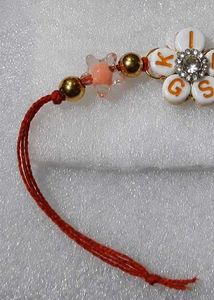 Personalized Beaded Rakhi Bracelet