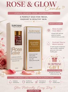 Suroskie Rose Elixir & Feather Touch Moisturiser