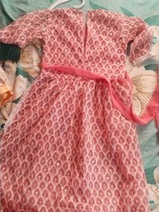 Stunning Pink Sequined Kurta Set