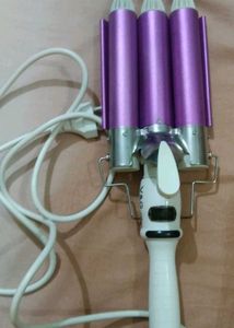 Purple Triple Barrel Hair Waver