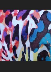 Vibrant Animal Print Halter Bikini Top