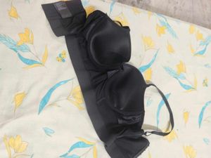 Classic Black Satin Bra