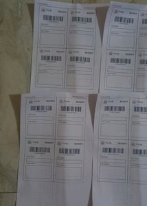 20 New Shipping lebal