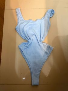 Light Blue Bikini Top/ romper suit