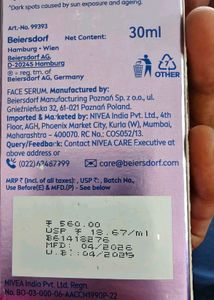 Nivea Luminous Even Glow Serum