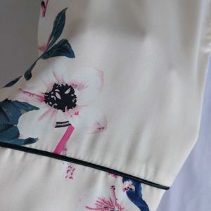 Floral Satin-silk Pajama Pants 🌼🪻
