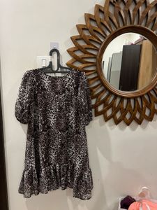 Animal Print Mini Dress