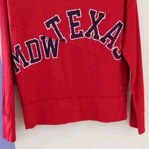Red 3/4th Sleeves Tee