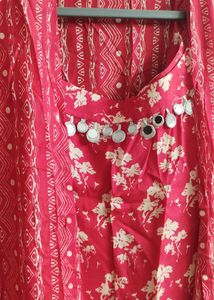 Red Dress And Jacket Set- Label DC