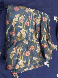 🌸 Elegant Floral Printed Anarkali Long Kurti / Go