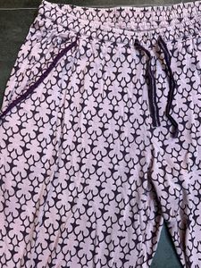 Pink Printed Pajama Pants