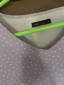 Lavender Polka Dot Top