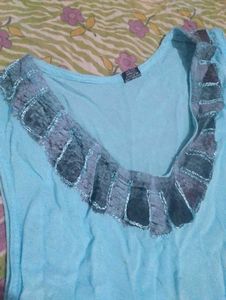 Bohemian Blue Palm Tree Dress