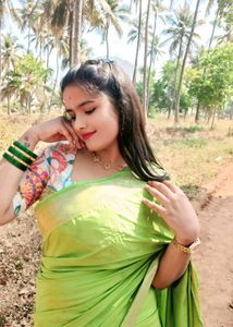 Beautiful Green Silk Saree