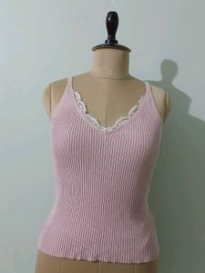 Comfy Lace Trim sleeve Top
