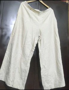 Cream Color Plazo For Girl Or Women 34 Waist