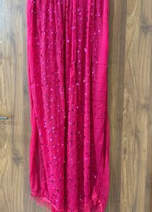 Gorgeous Pink Sequined Dupatta
