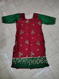 Embellished crushed Kurta for Women