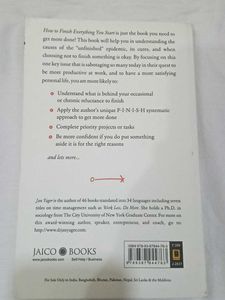 How to Finish Everything You Start Book