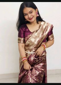 Elegant Silk Blend Saree