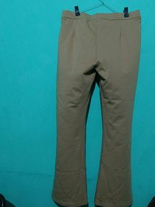 Brown Flared Trousers